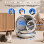 EU stock 78L smart automatic litter box with eco-friendly ABS dust-free odor control & large capacity