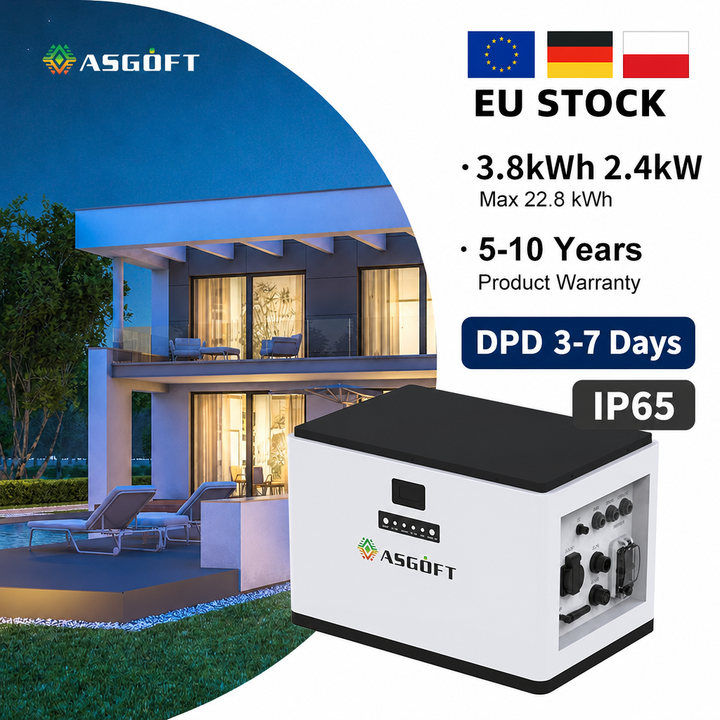 Plug & Play MPPT monocrystalline silicon LiFePO4 battery 3.8KWH 7.6kWh 11.4kWh balcony energy system Kit micro-inverter All-