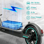 D8PRO Electric Scooter foldable 250W Motor 10.5Ah battery LCD-display City E-Scooter