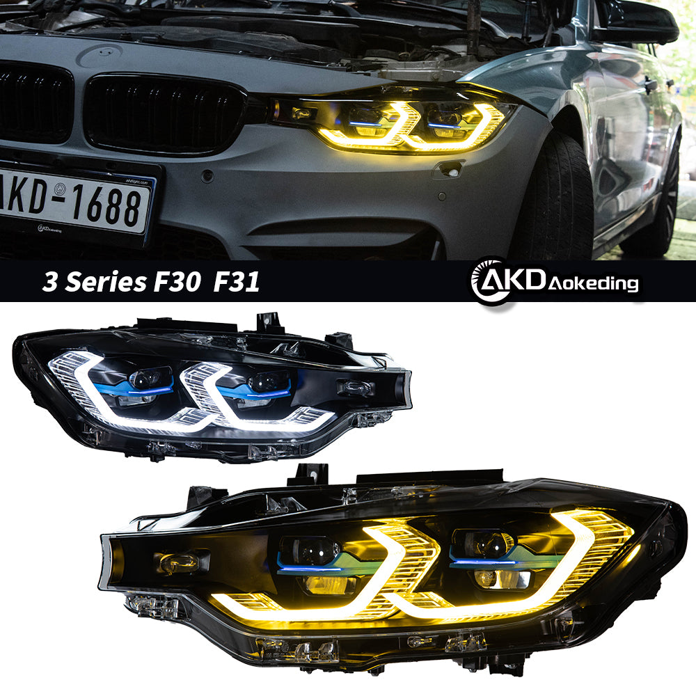 Poland Local shipping for BMW F30 2013-2018 LED DRL Headlights Laser Projector Lens Front 318i 320i 325i Car-accessory