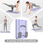 durable, eco-friendly, portable Pilates Reformer Board Set, foldable, 5-in-1 multifunctional, buikspierfitness, yogabord, home, PP