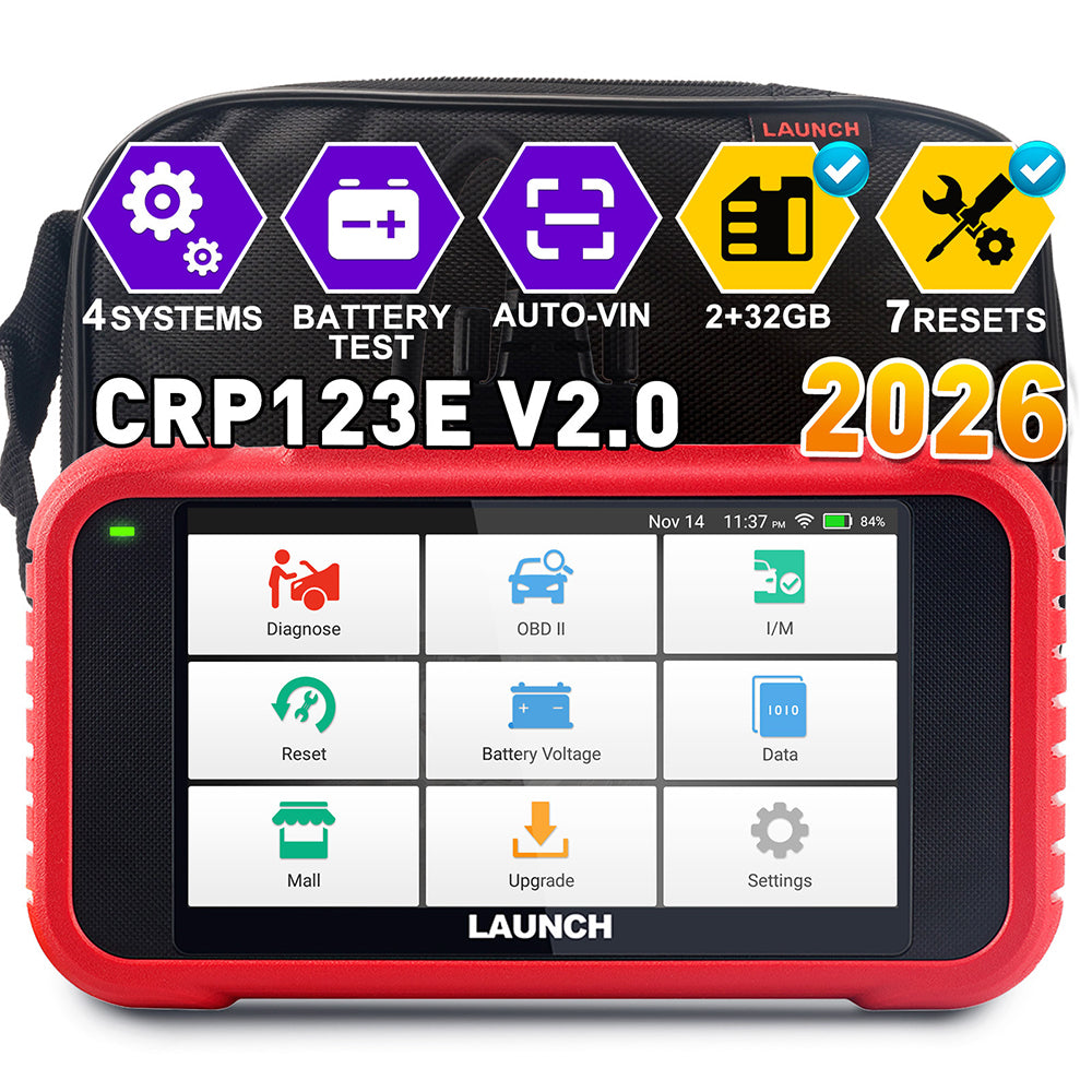 LAUNCH Crp123e V2.0 Four System Auto Diagnostic tool With 7 Resets Lifetime Obd2-scanner
