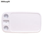 Boot Rechthoekige Pontonboottafel Marine RV Tafelblad Large counter with built-in cup holders Phone holder ABS Anti-veroudering