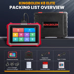 KINGBOLEN K8 Elite full-system diagnostics tool 28 Reset functions ECU coding bidirectional free updates