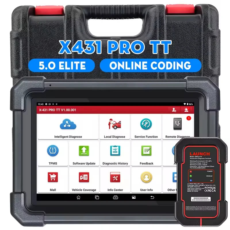 X431 PRO TT bidirectional diagnostic tool LAUNCH 2026 nieuw uitgebrachte DBSCar VII connector OBD2 scan tool X431 V
