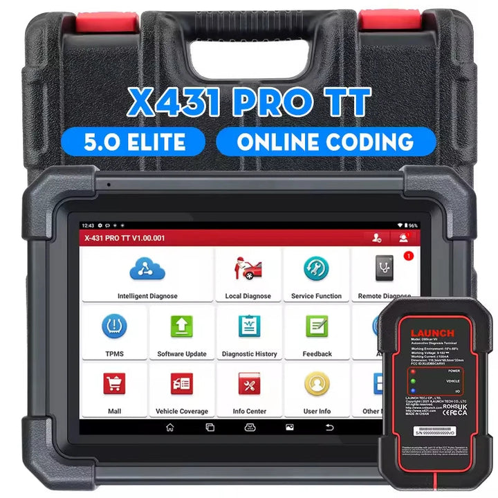 X431 PRO TT bidirectional diagnostic tool LAUNCH 2026 nieuw uitgebrachte DBSCar VII connector OBD2 scan tool X431 V