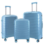 Elegant pink luggage set: 20/24/28 inch hard-shell suitcases for modern travelers, durable trolley luggage with spinner wheels