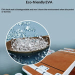ELECVIVA EVA Plastic WPC Outdoor Mat Anti-Slip Waterproof Wear-resistant Mahogany look Flooring Modern 5+