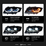 AKD Car Styling headlight for BMW 3 Serie E90 Led Projector Lens 2005-2012 E91 320i front lights signal automotive accessory