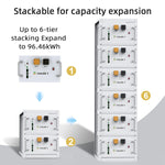 EU Stock 16S Vertical DIY Box Kits (Without BMS and Batterijcel) DIY home Energy storage for 48V 280A V3 Lifepo4 MB31 LF280K