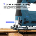 Podofo Electric cordless decoupeerzaag 18V 300W Cross-border model portable Woodworking Without battery 3500RPM Borstelloos Household use Cutting