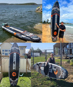 free shipping MYBOAT Surfboard Stand-up Paddleboard Ultra Stabiele Inflatable SUP Paddleboard with Drop Stitch material