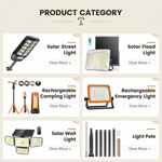German Stock All-in-One solar street light High capacity 22Ah LiFePO4 battery Motion detector Remote control EU Local shipping