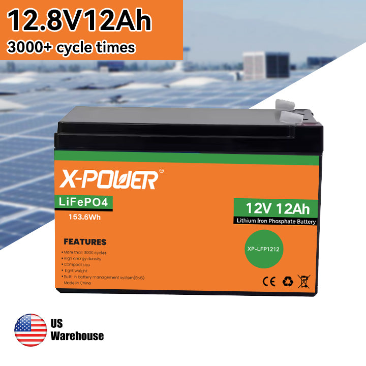 US Stock 5 year warranty LiFePO4 battery 12V 7/10/12/20Ah IP54 Built-in BMS Mobiliteits scooter viszoeker kinder electric car's