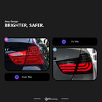 2 pieces AKD tail light for BMW E90 320i 325i 2009-2012 latest styling turn signal brake reverse light car accessories modified