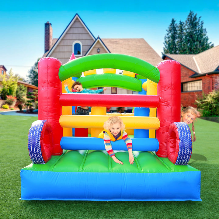 commercial Inflatable Uitsmijter Combo Hindernisbaan Bounce Home Kasteel With Slide, Ball pit Pool, Obstakels, Klimmen, Blower