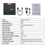 universal 200W foldable solar panel for portable krachtcentrales, green oplading, 18V solar panel Oscal PM200 Pro