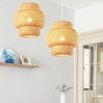 Handmade Bamboo Chandeliers and Pendant Lights, E27 Lampshade, Modern Natural Home Decor