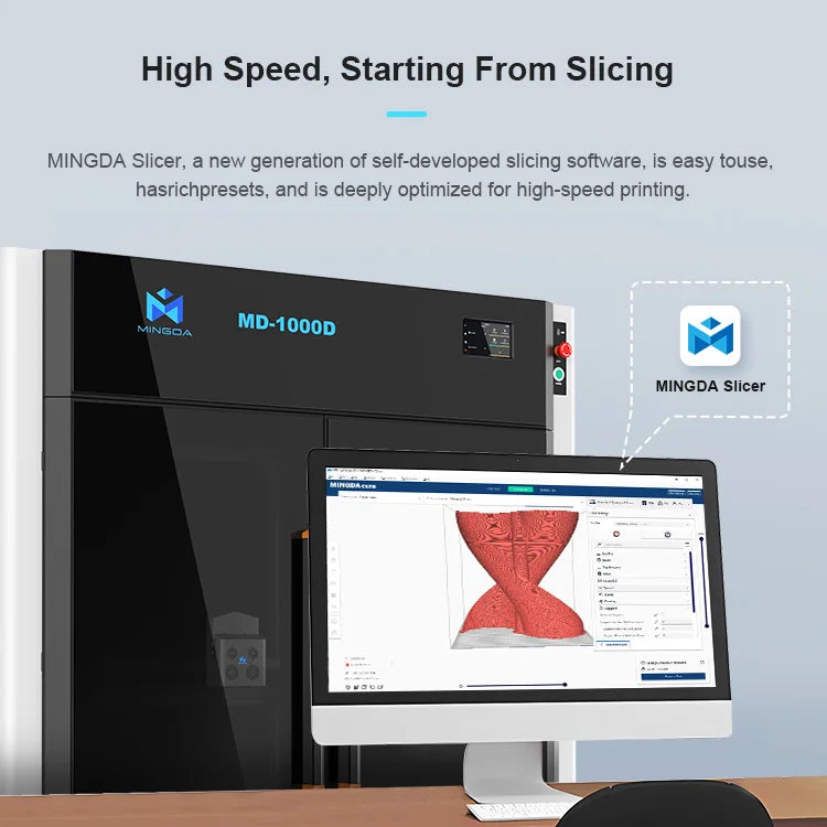 MD-1000D high Quality 3D Printer large Halfautomatische large 3D Printer machine