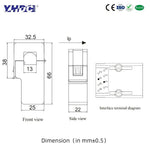 SCT013-RJ45 Split Core AC-current transformer | RJ45 Plug & Play, safety lock, 1% accuracy | CE Rohs ISO