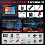 Kingbolen K10 Pro bidirectional diagnostic scan tool for full systems with topology map 2 year free update