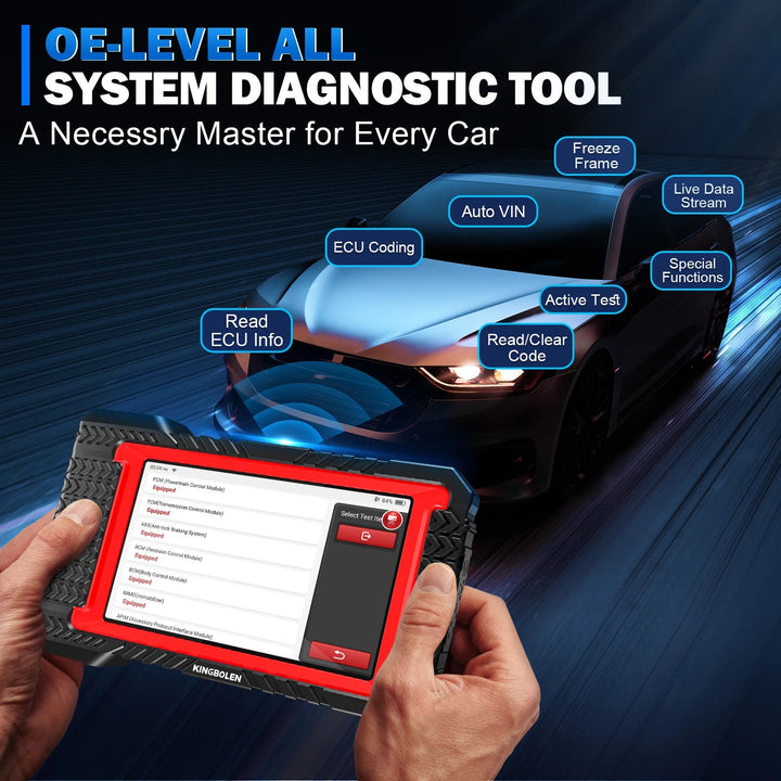 US EU Warehouse KINGBOLEN K7 Elite OBD2 Scanner diagnostic tool for All Cars with ECU-coding, lifetime free updates