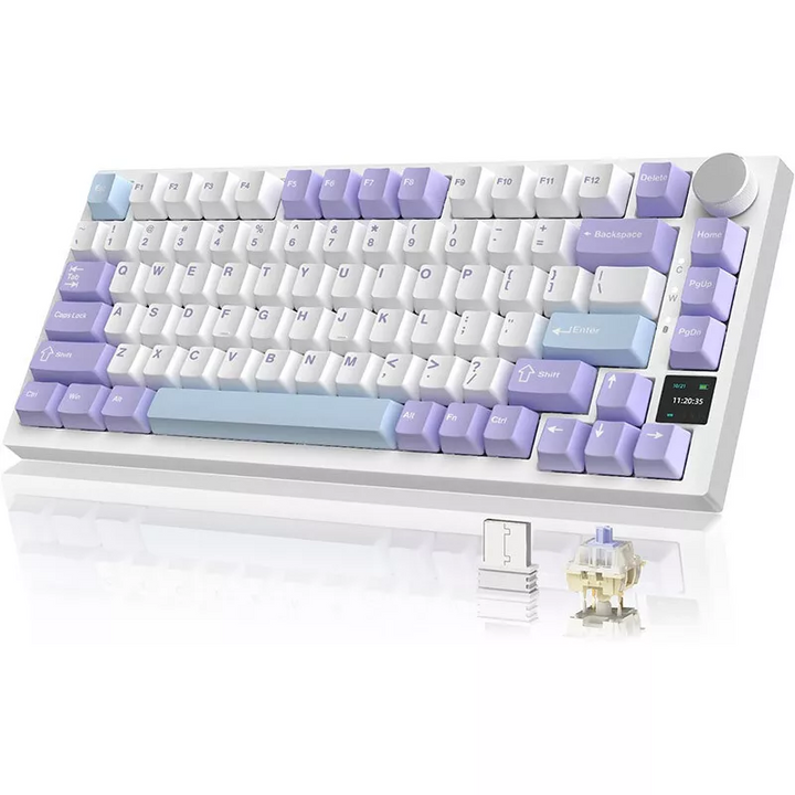 Ajazz AK820 Pro Wireless Wired USB RGB Mechanical Gaming Keyboard With Mechanical Switch RGB lighting for PC Computer Laptop