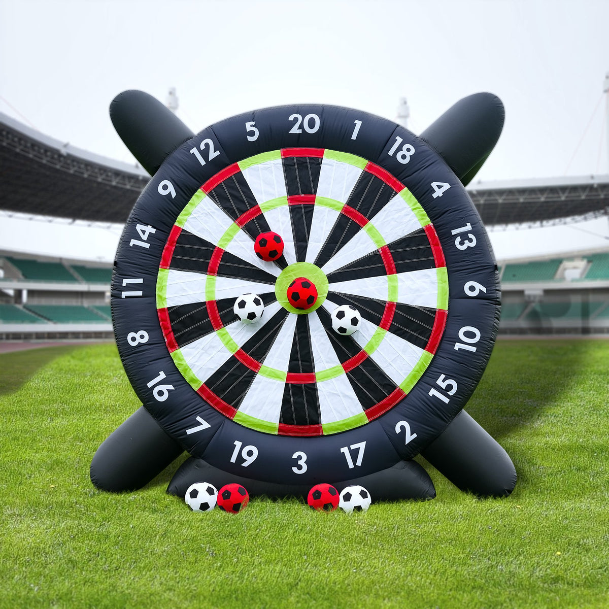 Giant inflatable soccer dart game, shooting game, commercial inflatable soccer dartboard, outdoor games for kids and adults