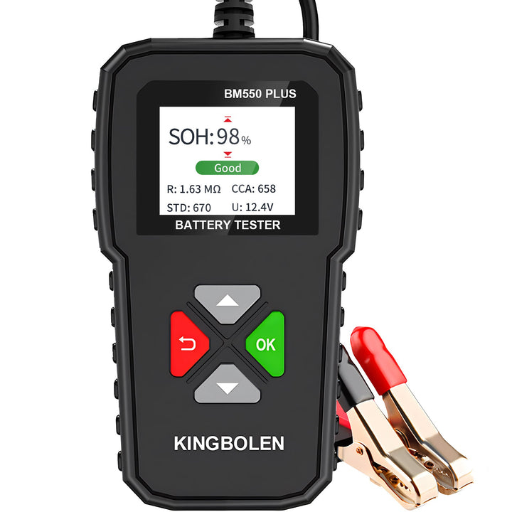 Kingbolen Bm550 Plus 6V 12V 24V car battery tester 100-2000 CCA voltage tester 2ah-220ah internal resistance tester