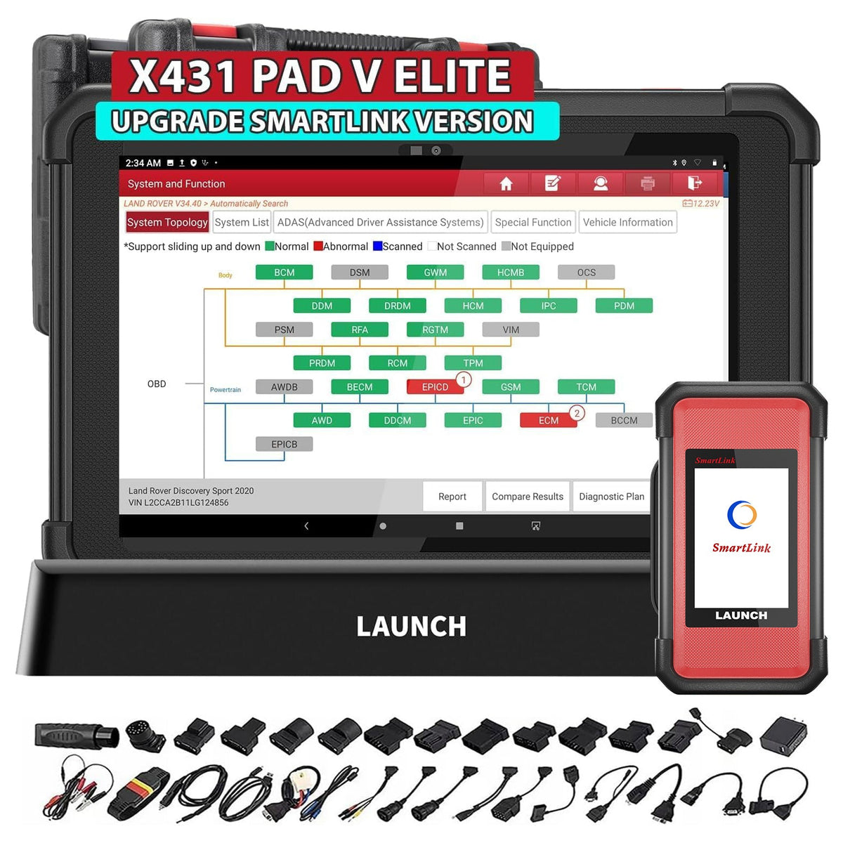 new arrival Launch X431 PAD V 10.1 Inch full system Automotive diagnostic tool OBD2 Scanner key programming Meertalig