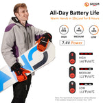 Verwarmde gloves for outdoor, winter, waterproof, thermisch, touchscreen, rechargeable, lightweight, long batterijduur, antislip.
