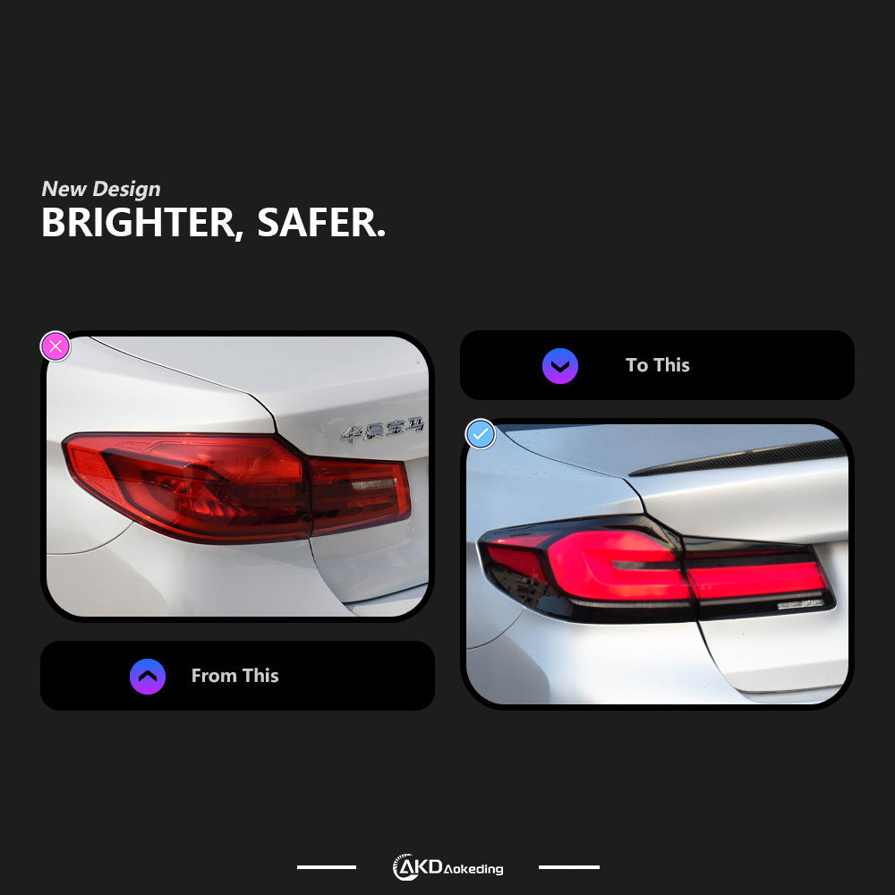 AKD tail light for BMW G30 2017-2020 LED tail light achtermistrem turn signal auto-Accessories