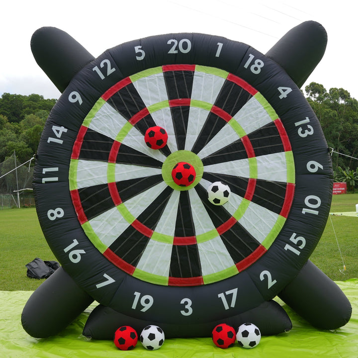 10FT giant inflatable soccer dartboard large soccer target dartboard for outdoor games, camping and soccer parties