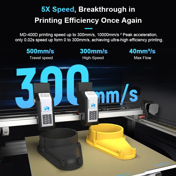 MD-400D high speed special offer 300mm/s 3D-printer Carbono Printer 3D-printmachine