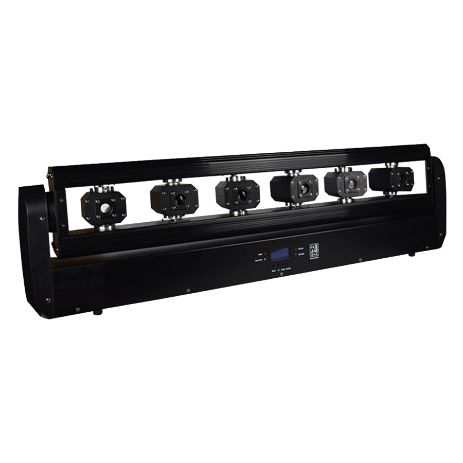 6x500MW RGB Laser Projector Moving Head Lights Bar 6 Eyes DMX control for DJ Disco wedding Party Stage