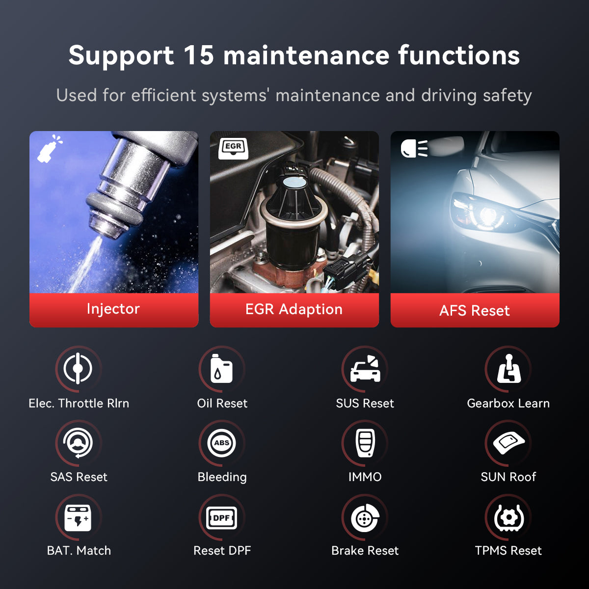 MUCAR Driverscan Bluetooth Auto Detector Full systemscan Bidirectional control OBD2 Diagnostic System Auto Detector