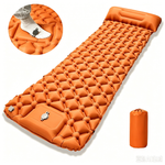 Folding inflatable campingmatras for on the veld, ultralicht, with built-in pump, voetkussen, compact and lightweight