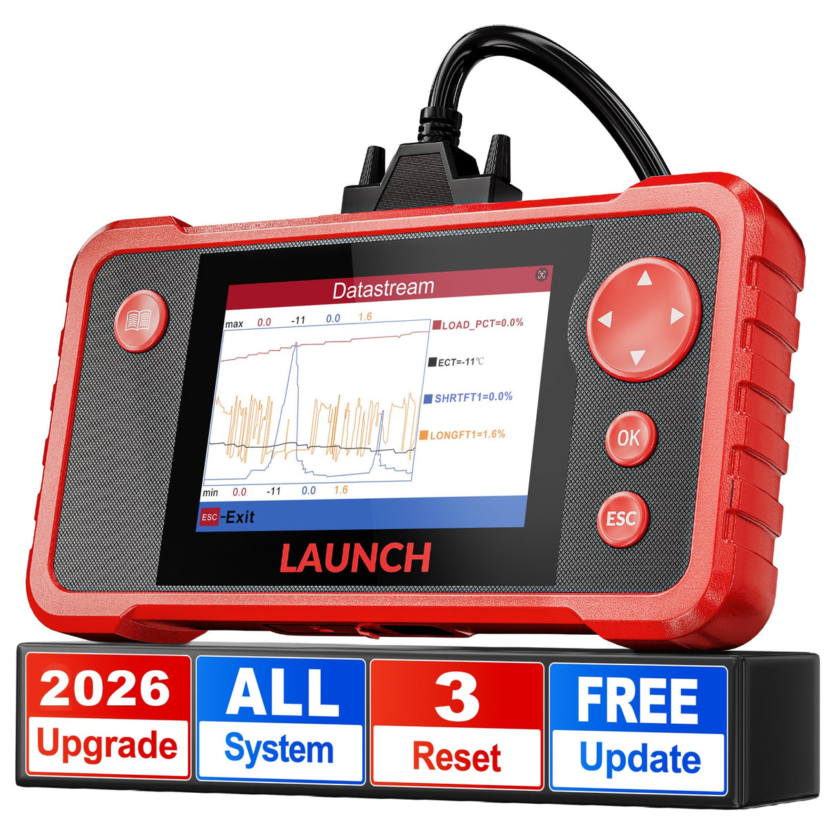 US EU Warehouse LAUNCH CRP123 V2.0 Elite OBD2 Scanner Universal Car diagnostics Scanner for ABS SRS Transmission Motor Scan t