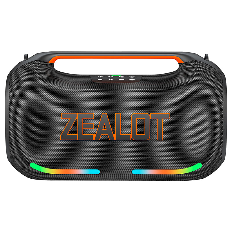 ZEALOT ZE41 250W powerful Wireless Speaker with RGB lighting and Schouderband Perfect