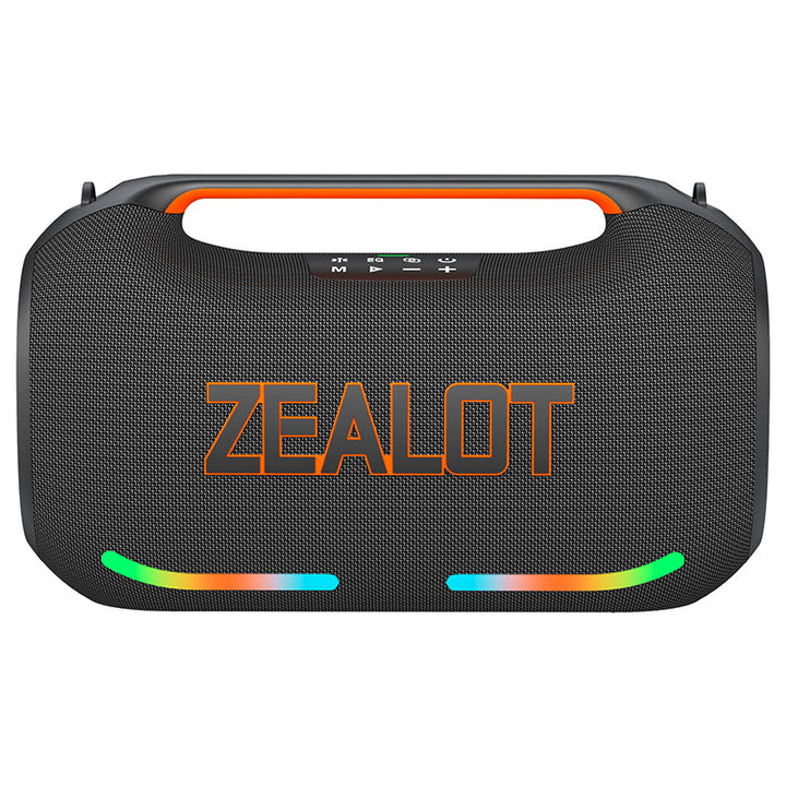 ZEALOT ZE41 250W powerful Wireless Speaker with RGB lighting and Schouderband Perfect