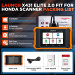 US EU Warehouse LAUNCH CRE for Honda Car diagnostics Scan tool OBD2 Scanner for Accord With All Reset Service
