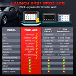 US EU LANSEER Originele X431 PRO3 ACE Bidirectional control Car diagnostics Tool machine OBD2 Scanner With 38 Resets 2 Year f