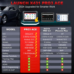 US EU LANSEER Originele X431 PRO3 ACE Bidirectional control Car diagnostics Tool machine OBD2 Scanner With 38 Resets 2 Year f