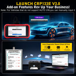 US EU LAUNCH CRP123E V2.0 Autotuning tool Car Code reader Chip Tuning OBD2 Scanners Car Diagnostics Tool