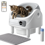 Zelfreinigende smart litter box scentloos automatic toilet 75L large robot app-control scentverwijderingssysteem plastic wereldwijd