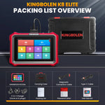 KINGBOLEN K8 Elite Full-system OBD2 Scanner for All Auto 'S CAN FD DoIP with 34 Resets lifetime free updates
