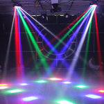 moving kop DJ-lighting LED Spider 80W RGBW stage lighting geluidsgeactiveerd DMX-512 for feest, pub, wedding, evenement, club
