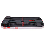 Boot Rechthoekige Pontonboottafel Marine RV Tafelblad Large counter with built-in cup holders Phone holder ABS Anti-veroudering