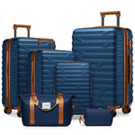 Amerikaans warehouse, high-quality luggage, fabrieksproduct, suitable for gezinnen, 6-piece kofferset, suitable for luchtvaartmaatschappijen