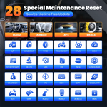 THINKCAR ThinkScan 672 Auto diagnostic tool full system Automotive OBD2 Scanner 28 Resets lifetime free CAN FD Auto Scan tool
